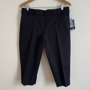 Liz Claiborne Emma classic slim leg ankle black  career pants Sz 12 P
